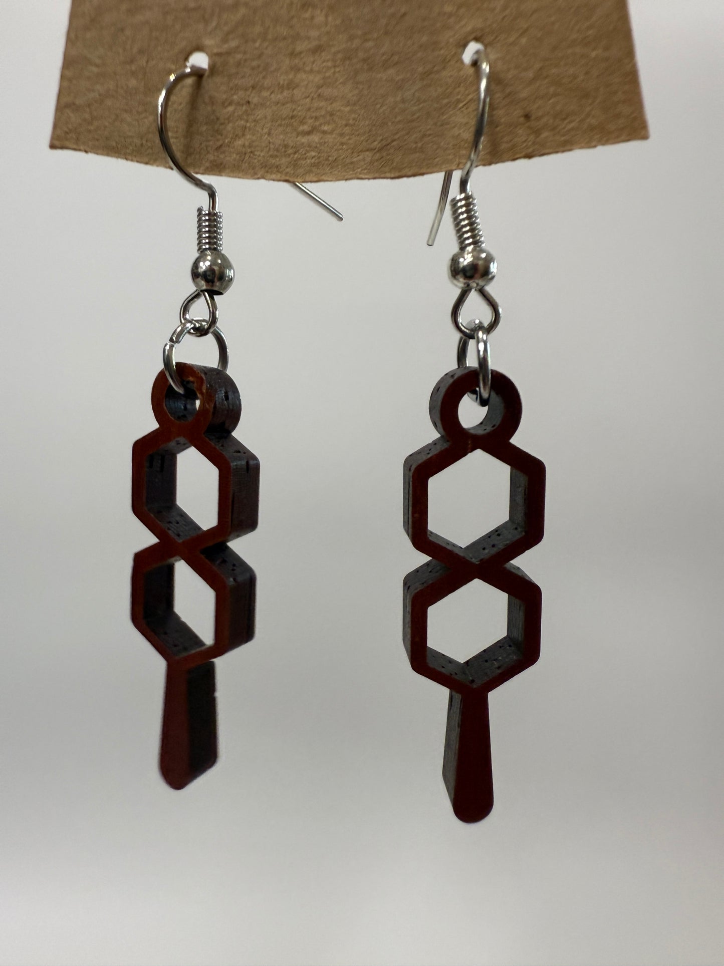Earring - Hexagonal Drop