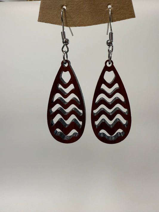 Earring - Tear Drop Waves