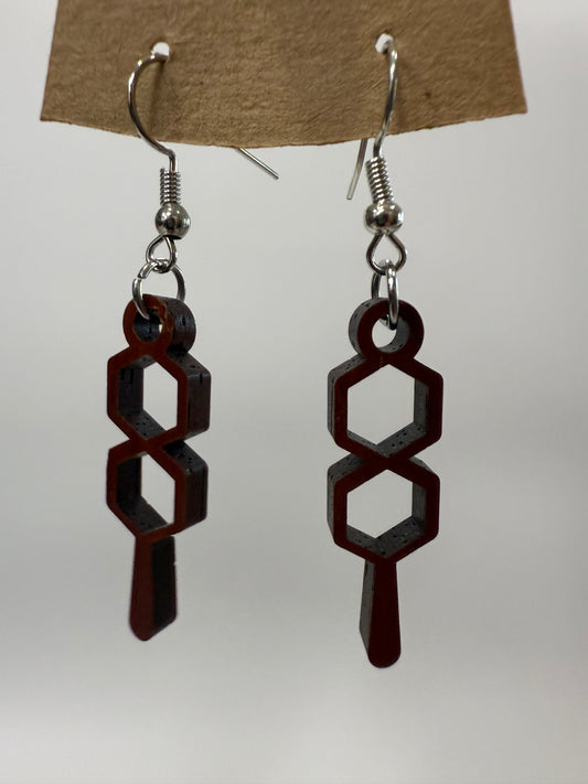 Earring - Hexagonal Drop