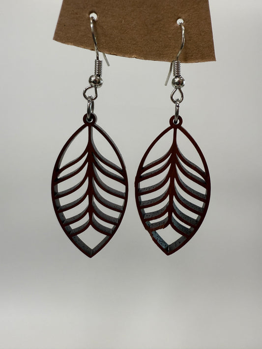 Earring - Leaves (dark)