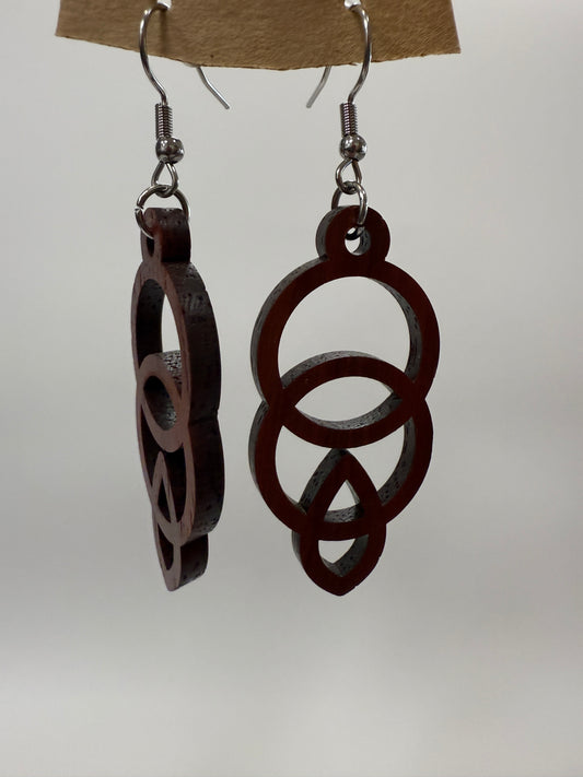 Earring - Deco Circles (dark)