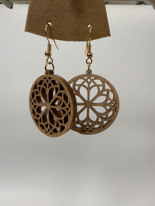 Earring - Deco Circle Celtic Flower 2 (light)
