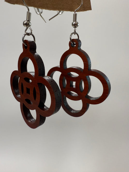 Earring - Deco Circles (dark)