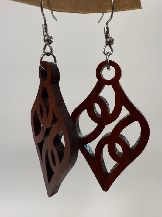 Earring - Deco Drop Diamond (dark)