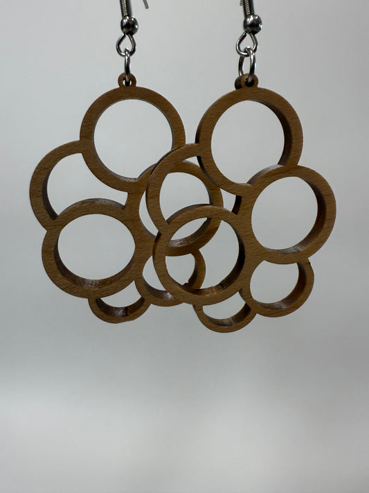 Earring - Geometric Multi Circle (light)